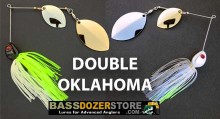 Bassdozer spinnerbaits - DOUBLE OKLAHOMA spinner bait lures